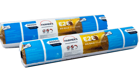 Two rolls of Farmer’s E2E netwrap